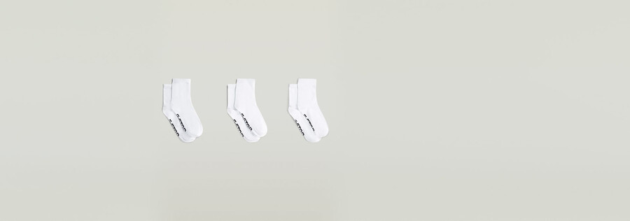 3er-pack knöchelsocken