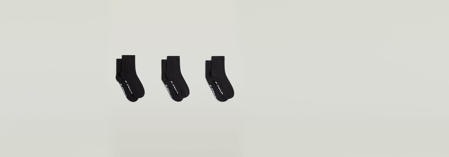3er-pack knöchelsocken