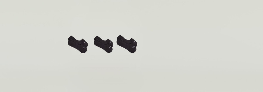 unsichtbare socken 3er-pack