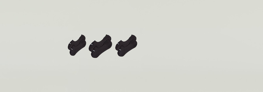 unsichtbare socken 3er-pack