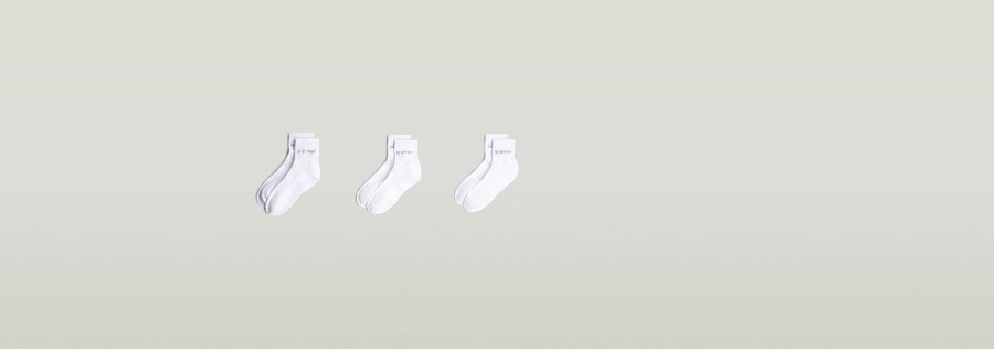3er-pack knöchelsocken