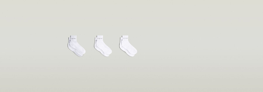 3er-pack knöchelsocken