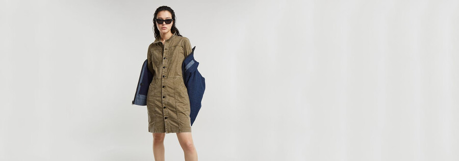 kleid mit knopfleiste