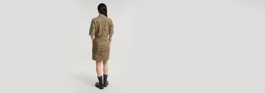 kleid mit knopfleiste