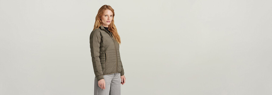 packbare leichte steppjacke