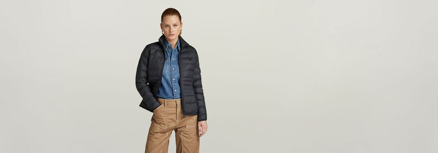 packbare leichte steppjacke