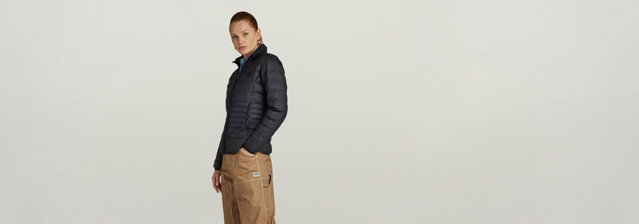 packbare leichte steppjacke