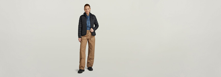 packbare leichte steppjacke