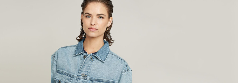 lässige jeansjacke