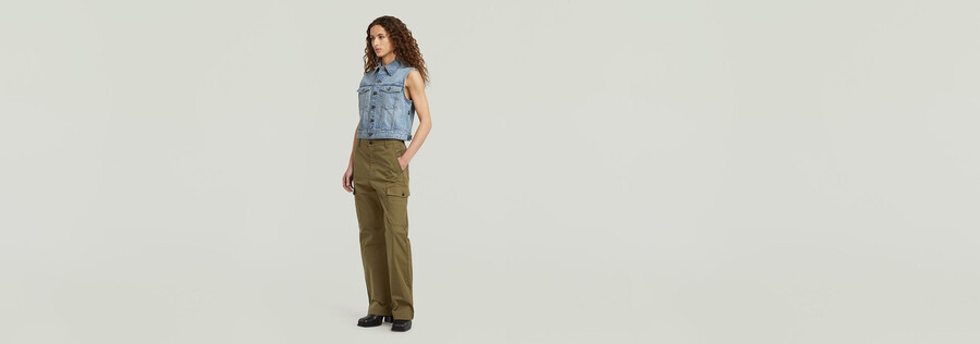 eingelaufene jeansweste