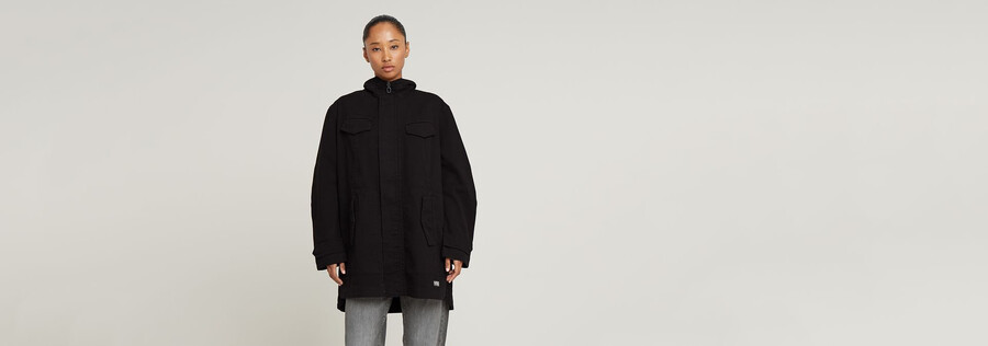 Überfärbter parka