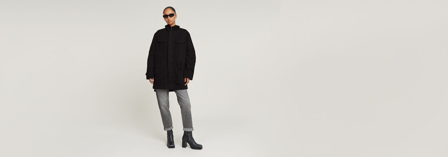 Überfärbter parka