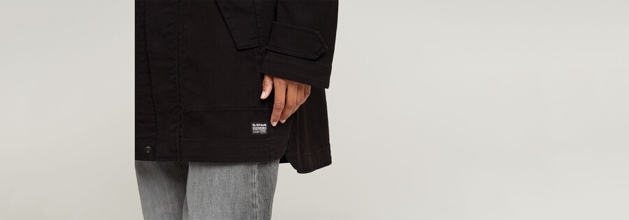 Überfärbter parka