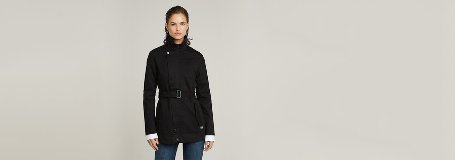 kurzer trenchcoat