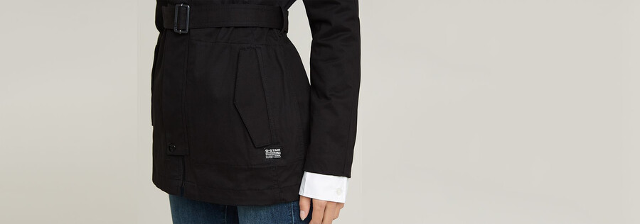 kurzer trenchcoat