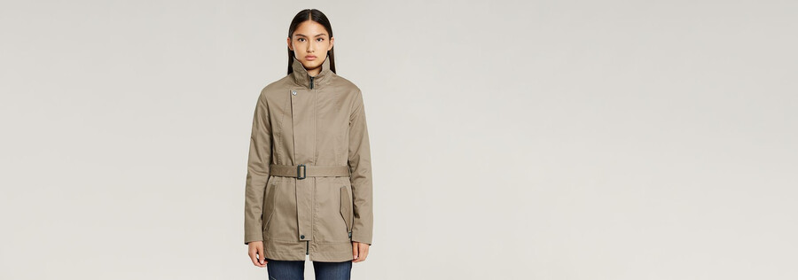 kurzer trenchcoat