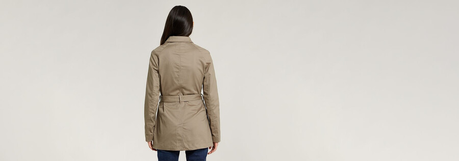 kurzer trenchcoat