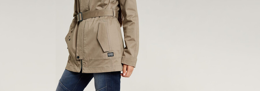 kurzer trenchcoat