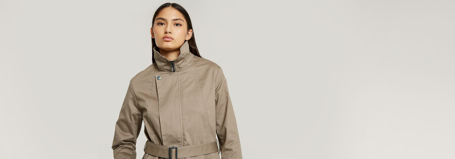 kurzer trenchcoat