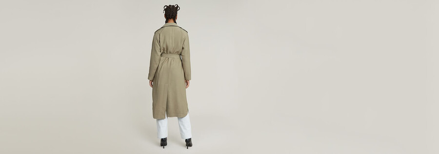 flüssiger trench coat