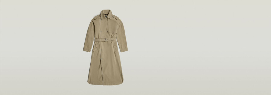 flüssiger trench coat
