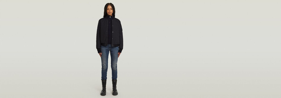 gesteppte bomberjacke