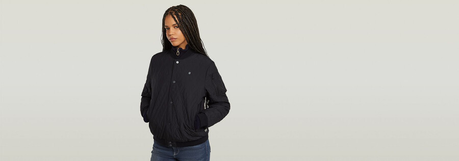 gesteppte bomberjacke