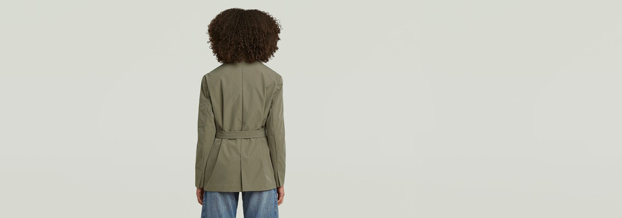 blazer mit gürtel