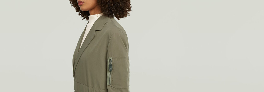 blazer mit gürtel