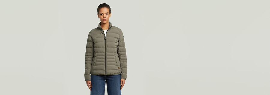 foundation wattierte kurzjacke