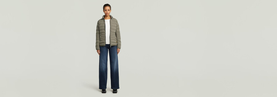 foundation wattierte kurzjacke
