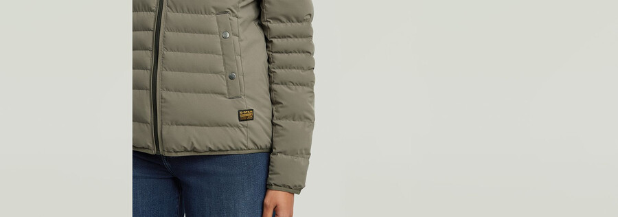 foundation wattierte kurzjacke