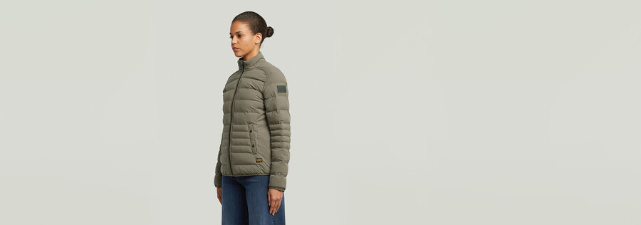 foundation wattierte kurzjacke