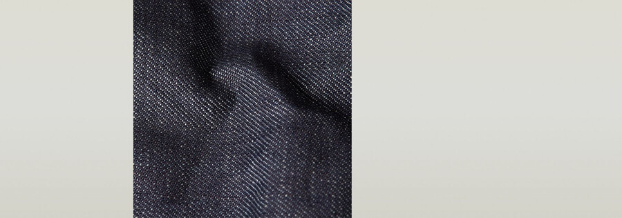 schmale selvedge-jacke mit schrägem saum