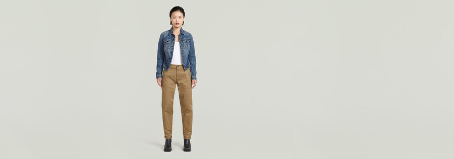 schmale jacke mit schrägem saum