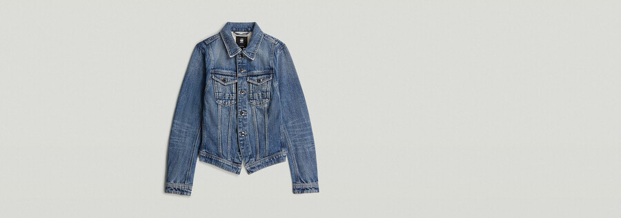 schmale jacke mit schrägem saum