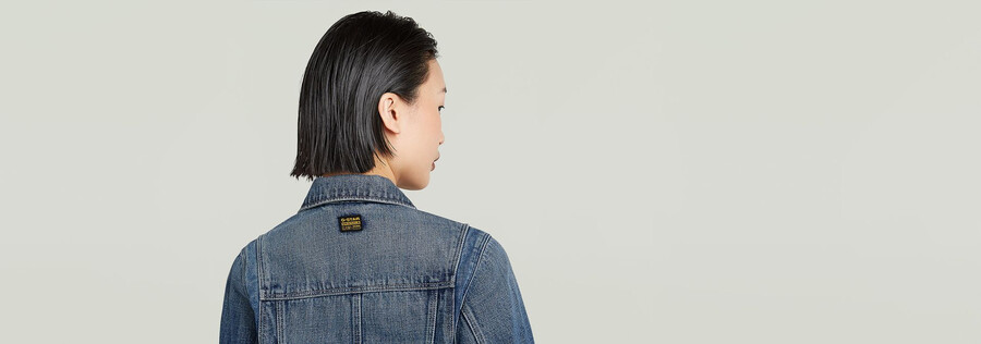 schmale jacke mit schrägem saum