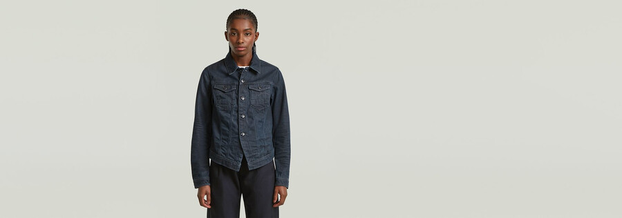 schmale jacke mit schrägem saum