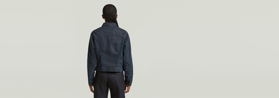 schmale jacke mit schrägem saum
