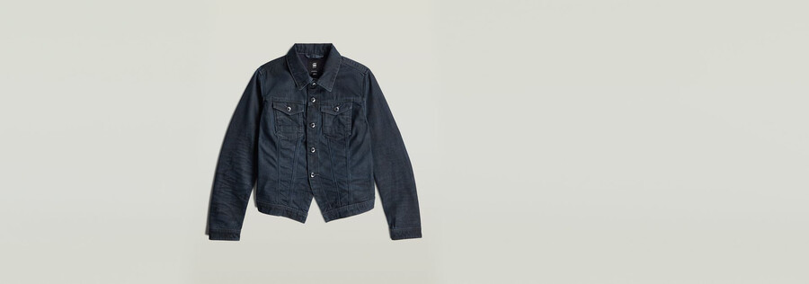 schmale jacke mit schrägem saum