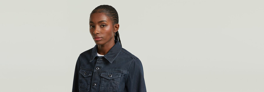 schmale jacke mit schrägem saum