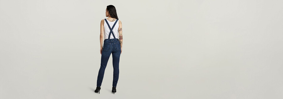 lynn high slim navy overall