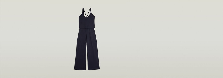 spaghetti-träger-jumpsuit locker geschnitten