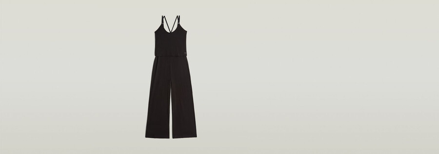 spaghetti-träger-jumpsuit locker geschnitten