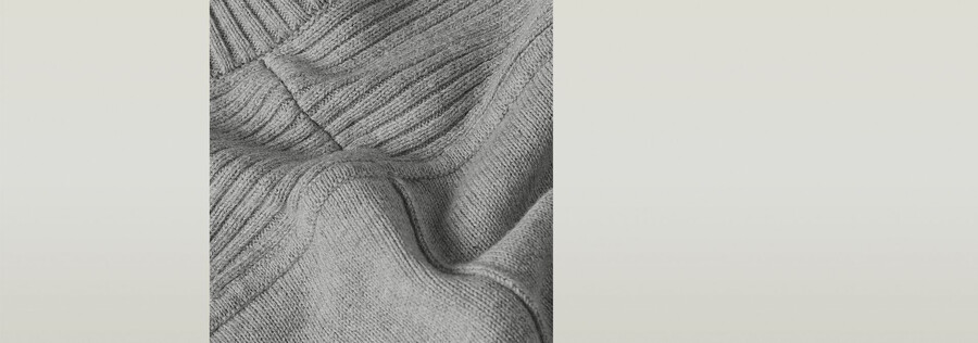 kastenförmiger mock-pullover