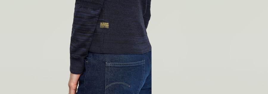 3d biker strick slim full zip strick