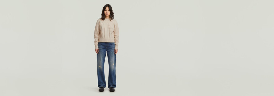 grober zopfstrickpullover