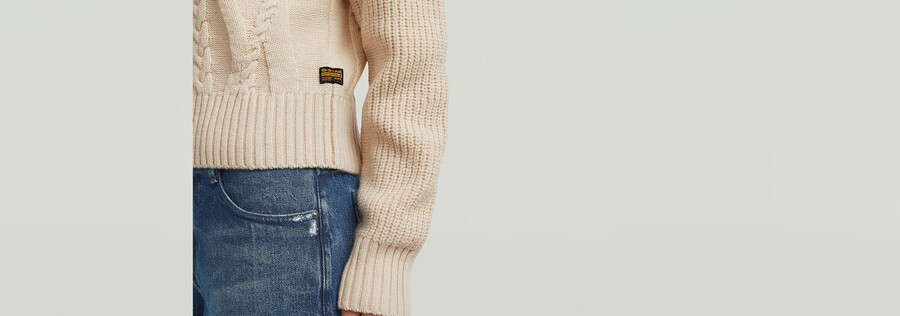 grober zopfstrickpullover