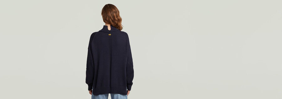 milano strickpullover mit hohem kragen