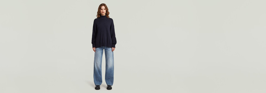 milano strickpullover mit hohem kragen